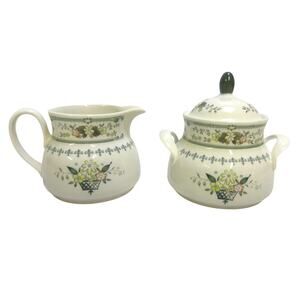 Royal Doulton England 'Provencal' Retired 1967-1997 Vintage Creamer/Sugar Bowl